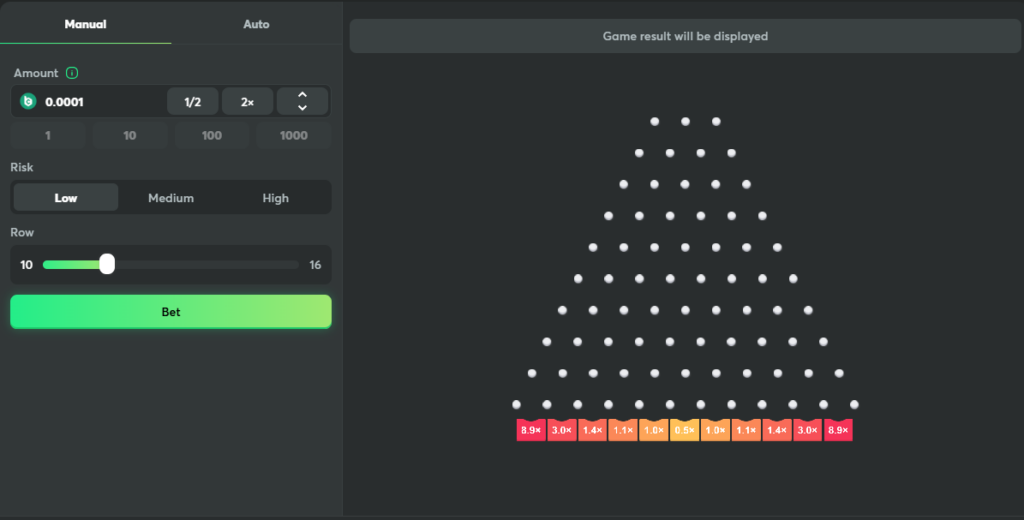 Plinko game